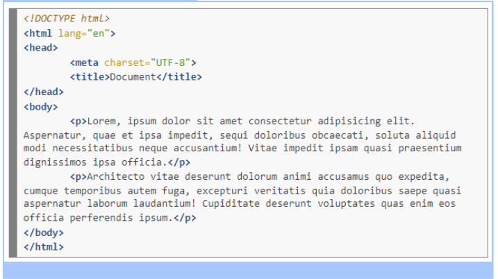 Mẫu code HTML Lab 1.1